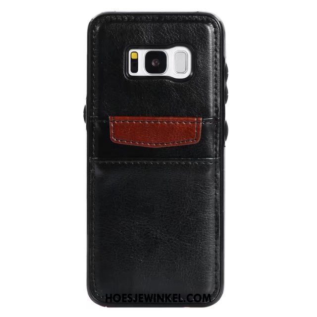 Samsung Galaxy S8+ Hoesje Rood Mobiele Telefoon Anti-fall, Samsung Galaxy S8+ Hoesje Leren Etui Scheppend