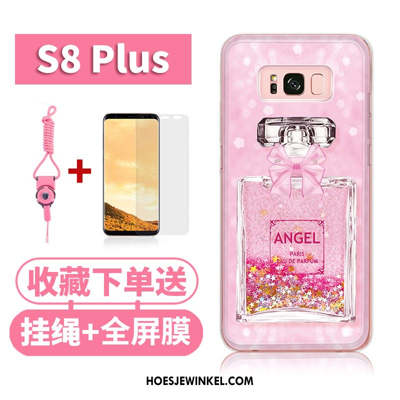 Samsung Galaxy S8+ Hoesje Roze Bescherming Ster, Samsung Galaxy S8+ Hoesje Anti-fall Siliconen