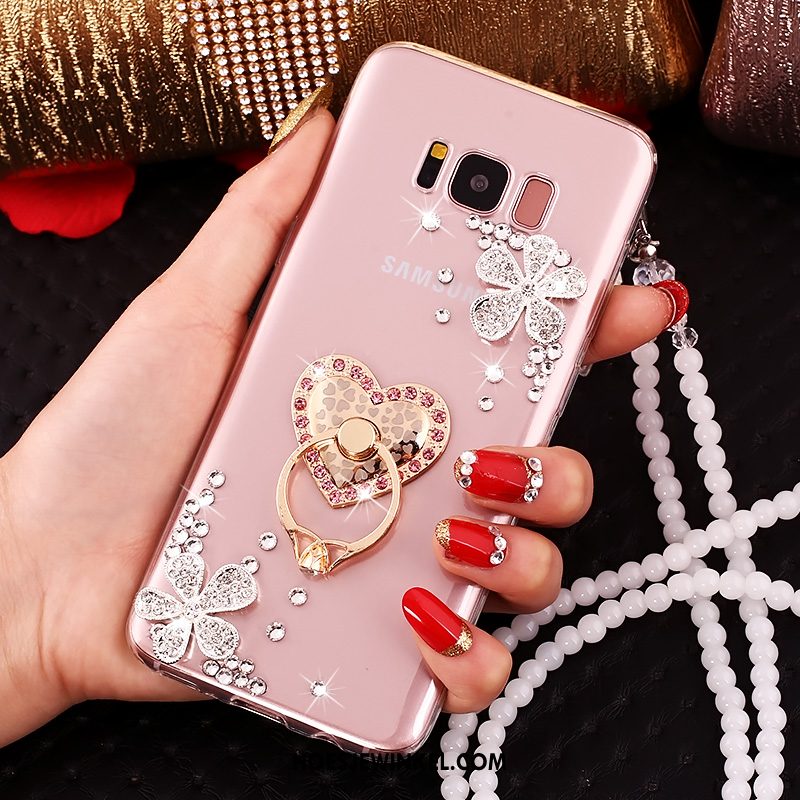 Samsung Galaxy S8 Hoesje Ster Zacht Strass, Samsung Galaxy S8 Hoesje Hoes Blauw