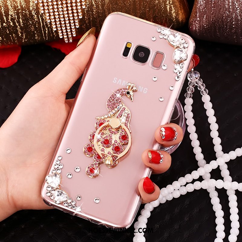 Samsung Galaxy S8 Hoesje Ster Zacht Strass, Samsung Galaxy S8 Hoesje Hoes Blauw