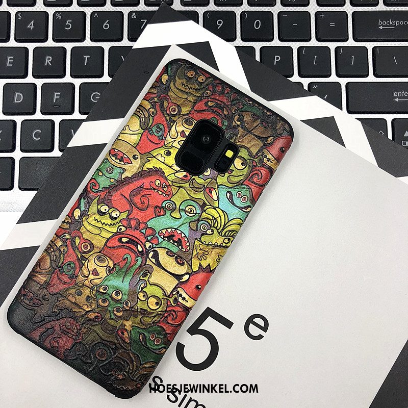 Samsung Galaxy S9 Hoesje All Inclusive Schrobben Scheppend, Samsung Galaxy S9 Hoesje Dun Reliëf