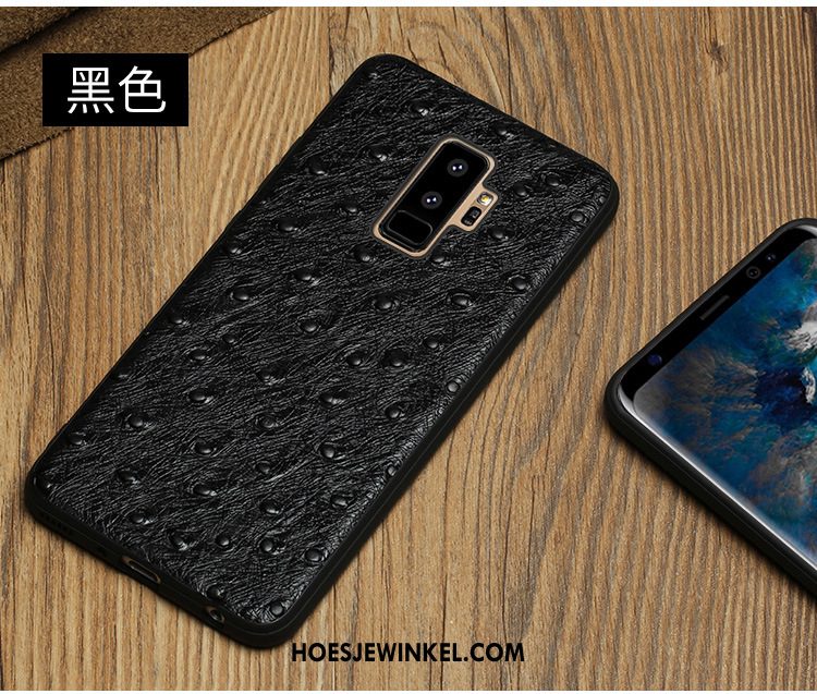 Samsung Galaxy S9+ Hoesje Anti-fall Bescherming Leren Etui, Samsung Galaxy S9+ Hoesje Nieuw Hoes Braun