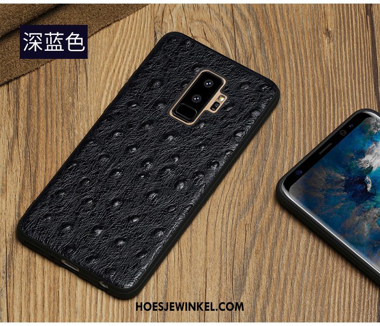 Samsung Galaxy S9+ Hoesje Anti-fall Bescherming Leren Etui, Samsung Galaxy S9+ Hoesje Nieuw Hoes Braun