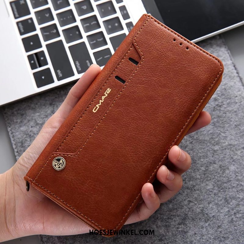 Samsung Galaxy S9 Hoesje Bescherming Leren Etui Anti-fall, Samsung Galaxy S9 Hoesje Kaart Hoes