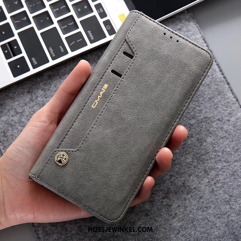 Samsung Galaxy S9 Hoesje Bescherming Leren Etui Anti-fall, Samsung Galaxy S9 Hoesje Kaart Hoes