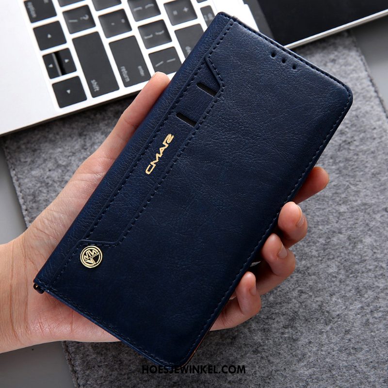 Samsung Galaxy S9 Hoesje Bescherming Leren Etui Anti-fall, Samsung Galaxy S9 Hoesje Kaart Hoes