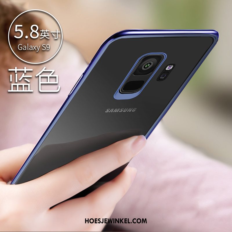 Samsung Galaxy S9 Hoesje Doorzichtig Anti-fall Siliconen, Samsung Galaxy S9 Hoesje Hoes Rood