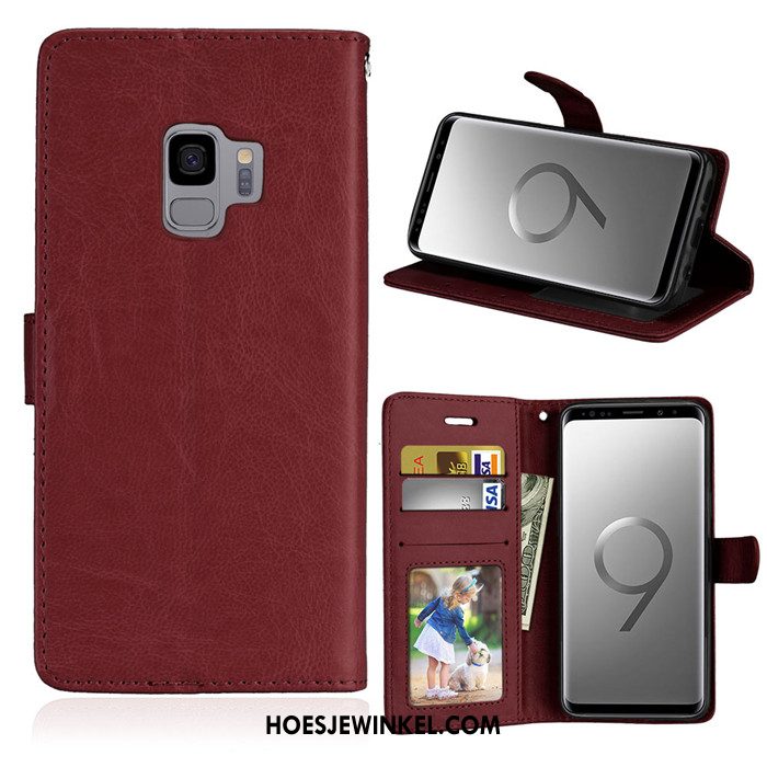 Samsung Galaxy S9 Hoesje Folio Portemonnee Bescherming, Samsung Galaxy S9 Hoesje Mobiele Telefoon Ster