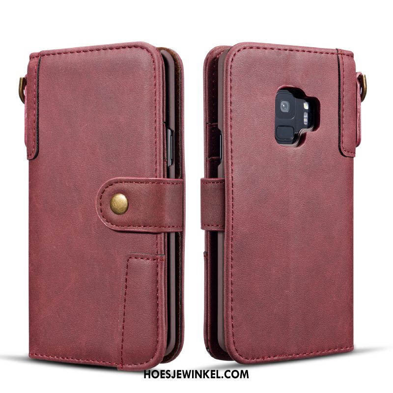 Samsung Galaxy S9 Hoesje Hanger Trend Folio, Samsung Galaxy S9 Hoesje Mobiele Telefoon Kaart