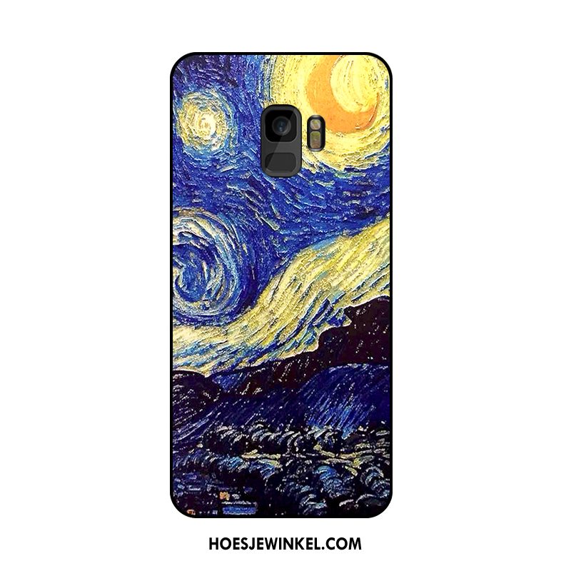 Samsung Galaxy S9 Hoesje Hoge Hanger Ster, Samsung Galaxy S9 Hoesje Purper Olieverfschilderij