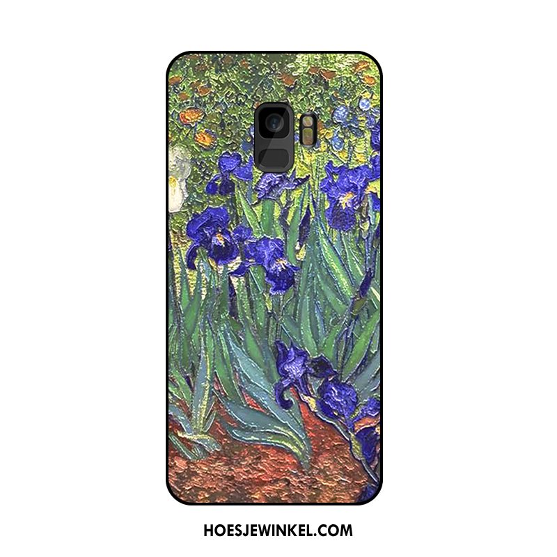 Samsung Galaxy S9 Hoesje Hoge Hanger Ster, Samsung Galaxy S9 Hoesje Purper Olieverfschilderij