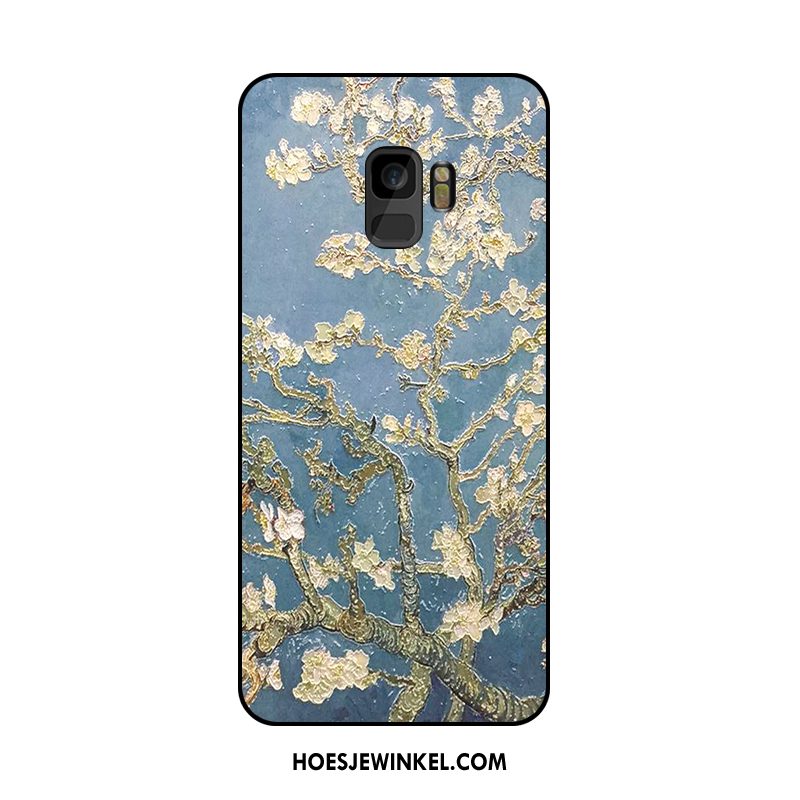 Samsung Galaxy S9 Hoesje Hoge Hanger Ster, Samsung Galaxy S9 Hoesje Purper Olieverfschilderij