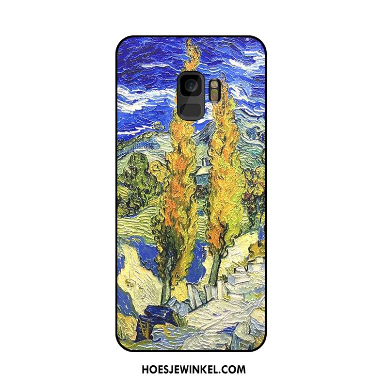 Samsung Galaxy S9 Hoesje Hoge Hanger Ster, Samsung Galaxy S9 Hoesje Purper Olieverfschilderij