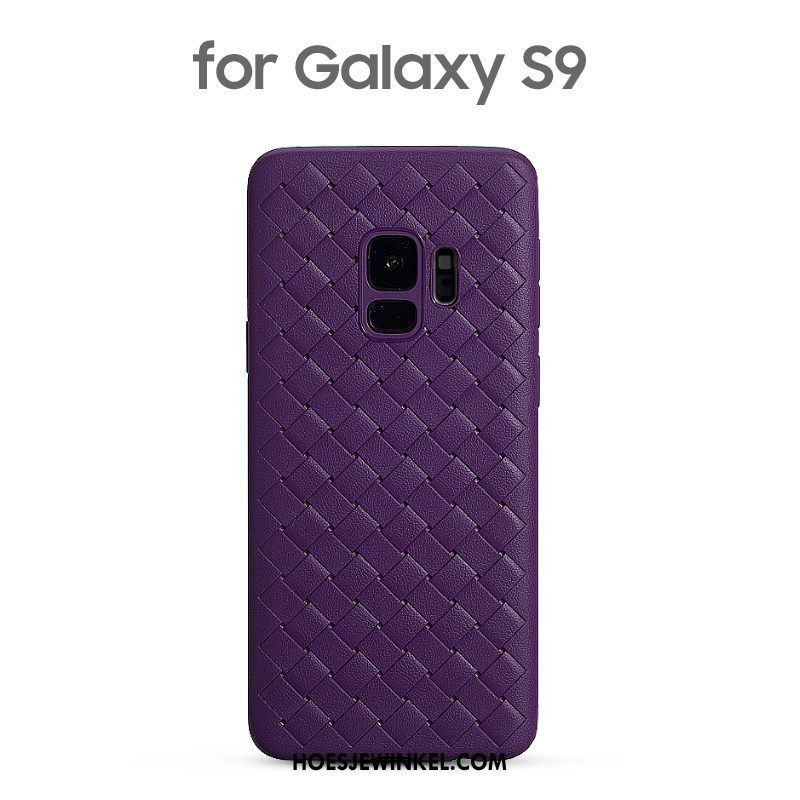 Samsung Galaxy S9 Hoesje Kwaliteit Weven Siliconen, Samsung Galaxy S9 Hoesje Mobiele Telefoon Leer