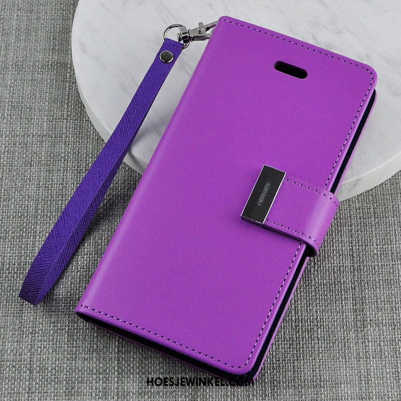 Samsung Galaxy S9 Hoesje Leren Etui Folio Siliconen, Samsung Galaxy S9 Hoesje All Inclusive Purper