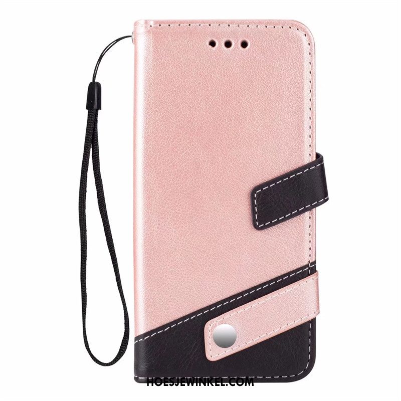 Samsung Galaxy S9+ Hoesje Leren Etui Zacht Grijs, Samsung Galaxy S9+ Hoesje Hanger Mobiele Telefoon