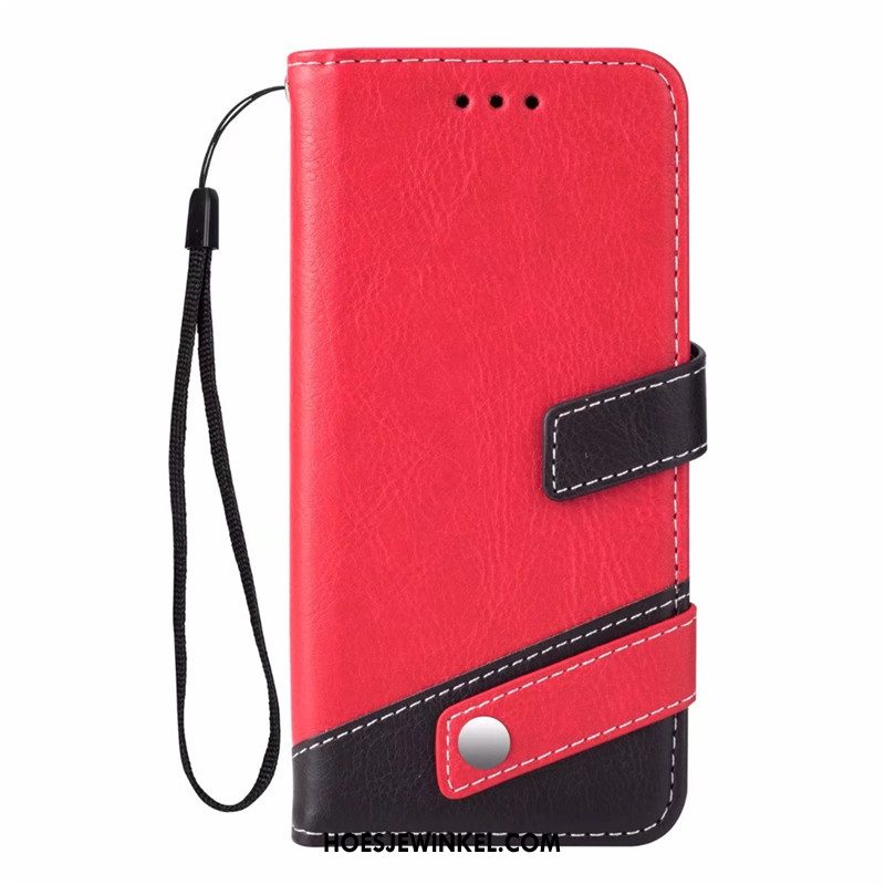 Samsung Galaxy S9+ Hoesje Leren Etui Zacht Grijs, Samsung Galaxy S9+ Hoesje Hanger Mobiele Telefoon