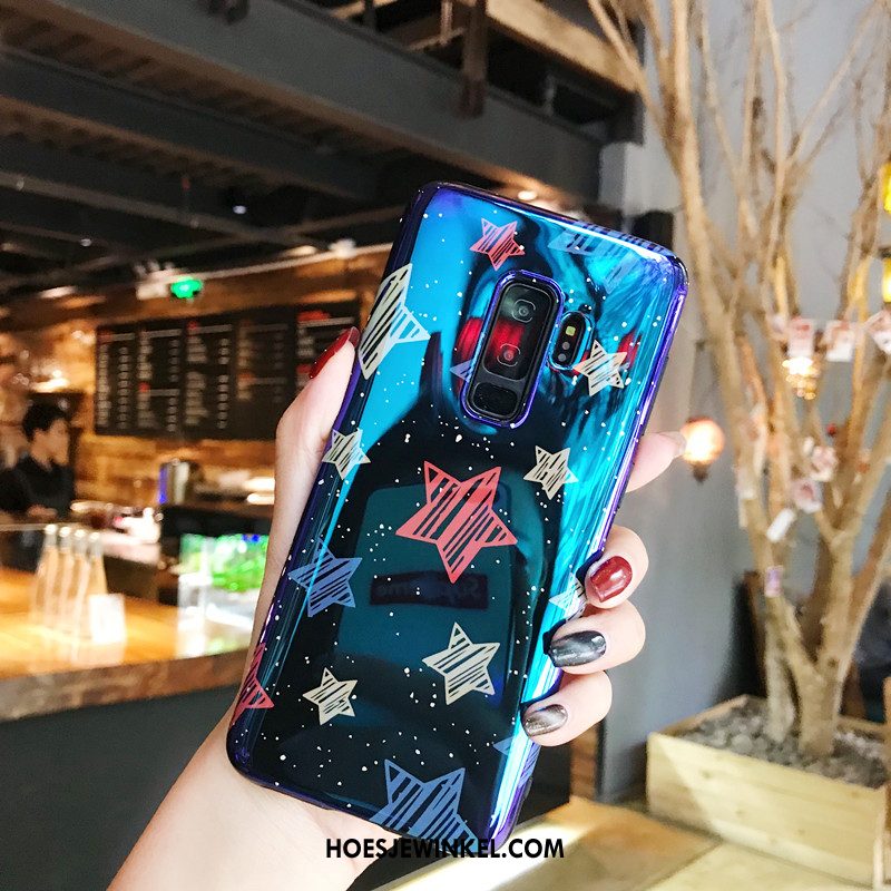 Samsung Galaxy S9+ Hoesje Mobiele Telefoon Anti-fall Blauw, Samsung Galaxy S9+ Hoesje Ster Bescherming