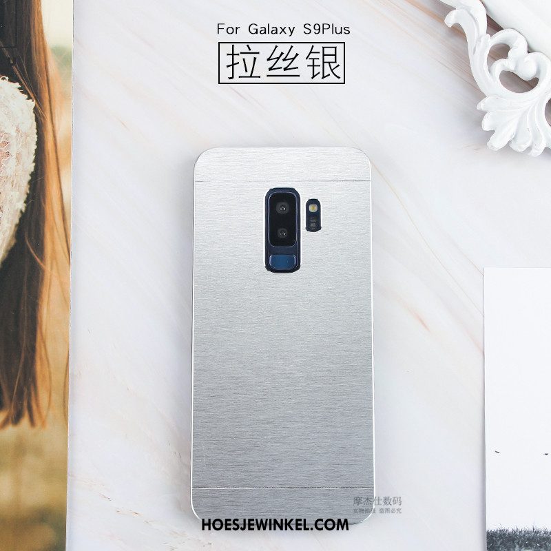 Samsung Galaxy S9+ Hoesje Roze Mobiele Telefoon Metaal, Samsung Galaxy S9+ Hoesje Bescherming Hoes