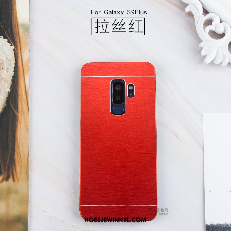 Samsung Galaxy S9+ Hoesje Roze Mobiele Telefoon Metaal, Samsung Galaxy S9+ Hoesje Bescherming Hoes