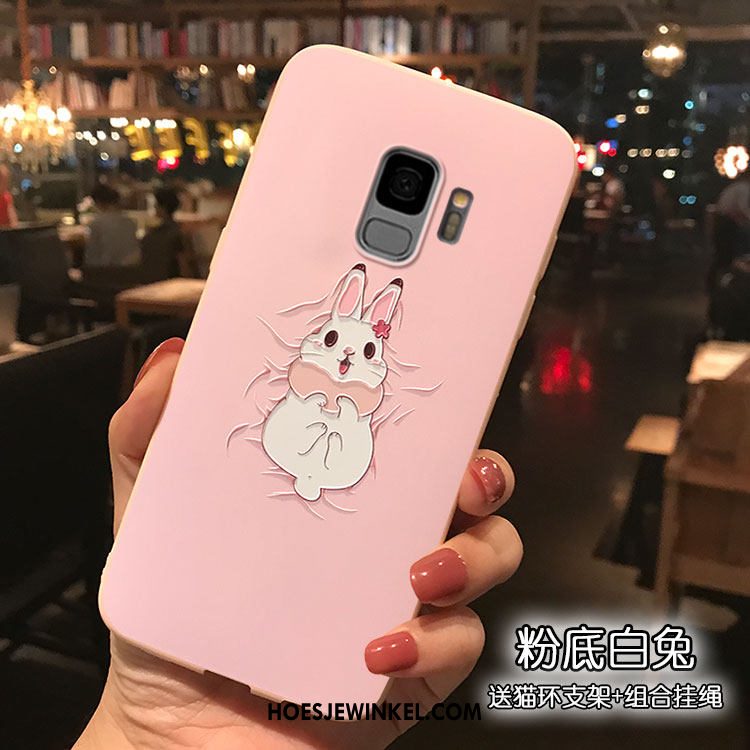 Samsung Galaxy S9 Hoesje Spotprent Mobiele Telefoon Hoes, Samsung Galaxy S9 Hoesje Ster Roze