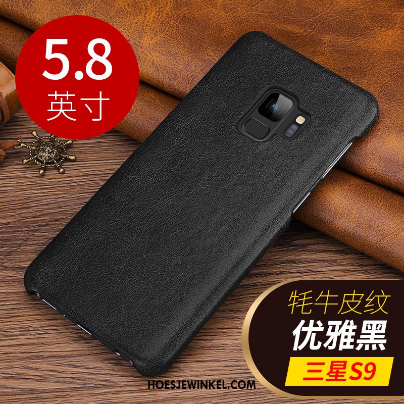 Samsung Galaxy S9 Hoesje Ster Leren Etui Mobiele Telefoon, Samsung Galaxy S9 Hoesje Trend Anti-fall