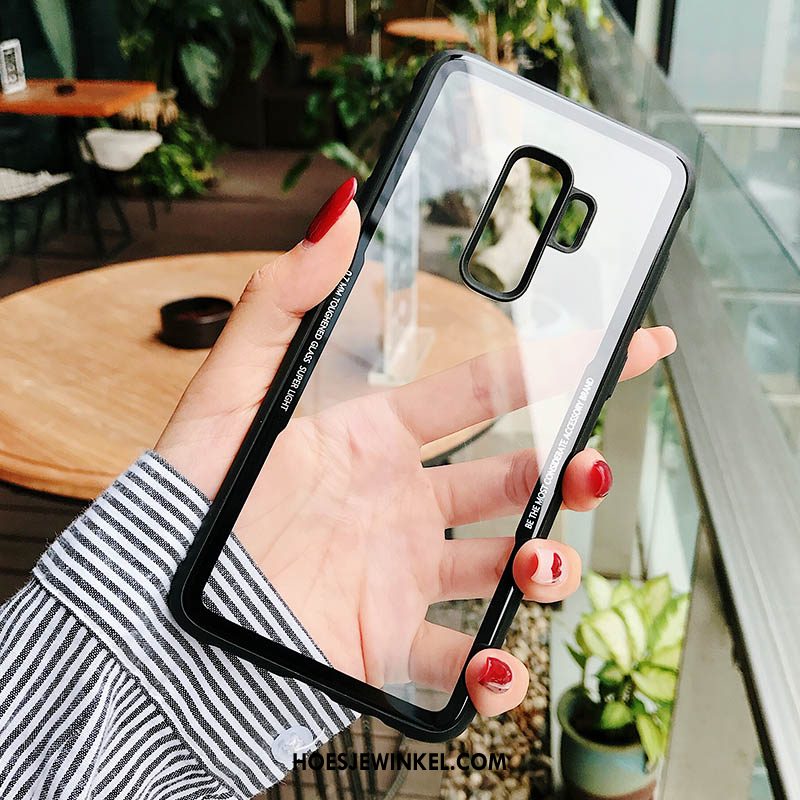 Samsung Galaxy S9+ Hoesje Trendy Merk Mobiele Telefoon Bescherming, Samsung Galaxy S9+ Hoesje Zwart Ster