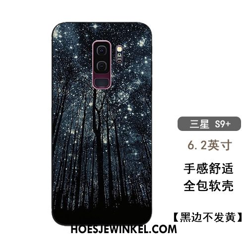 Samsung Galaxy S9+ Hoesje Zacht Hanger Siliconen, Samsung Galaxy S9+ Hoesje Lovers Sterrenhemel