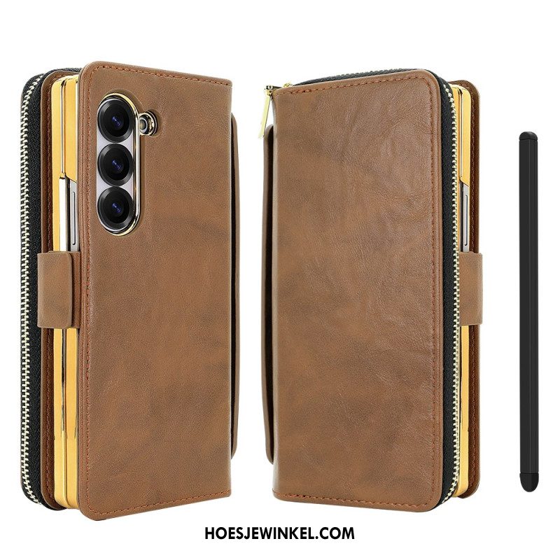 Samsung Galaxy Z Fold 7 Etui Met Rits En Riempje