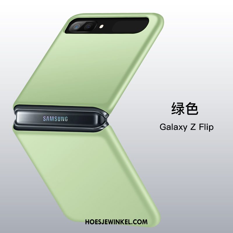 Samsung Z Flip Hoesje Ster Groen Anti-fall, Samsung Z Flip Hoesje Mobiele Telefoon Vouw