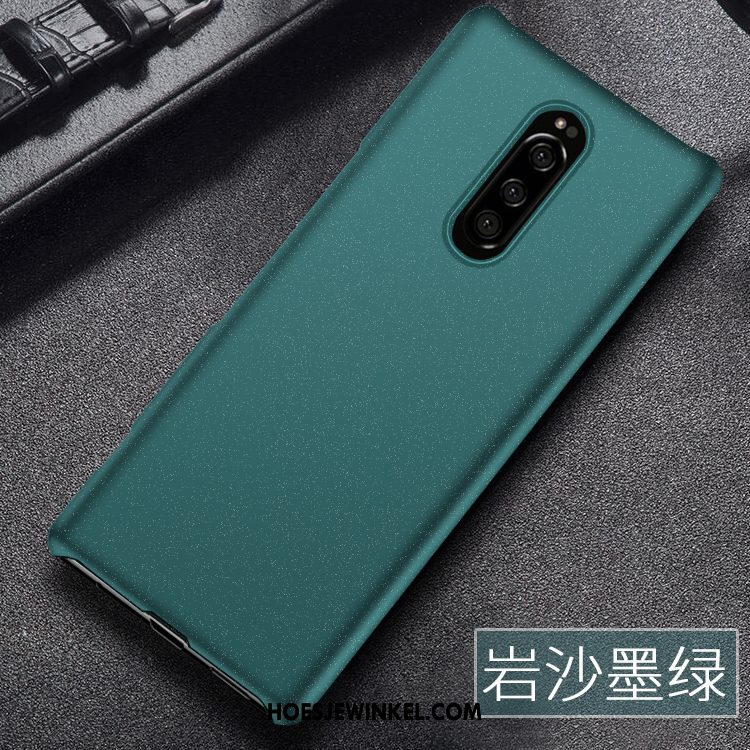Sony Xperia 1 Hoesje Schrobben Bescherming Mobiele Telefoon, Sony Xperia 1 Hoesje Hard Groen
