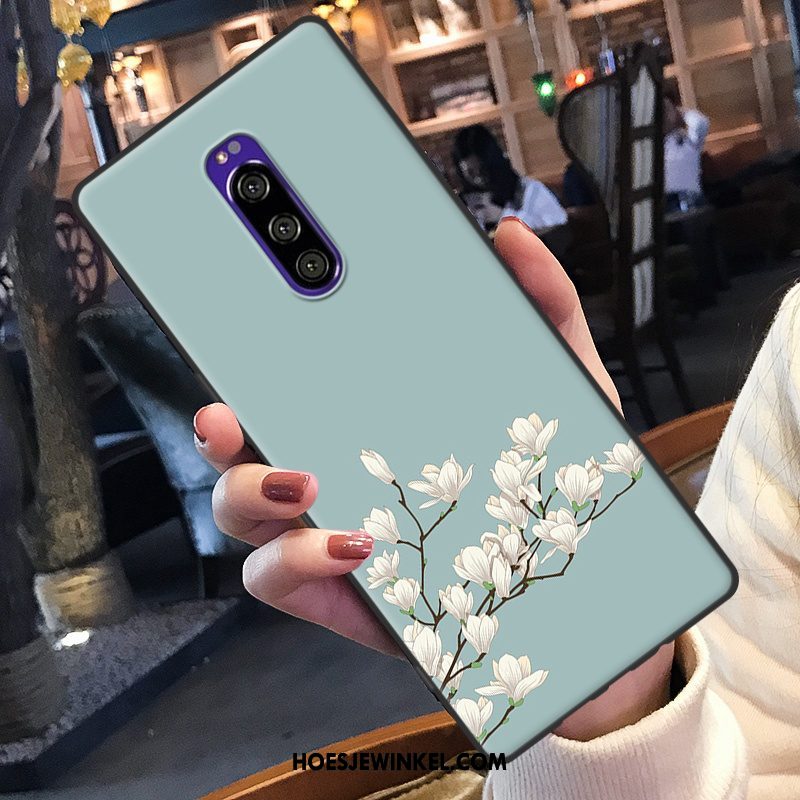 Sony Xperia 1 Hoesje Siliconen Bescherming Hoes, Sony Xperia 1 Hoesje Spotprent Mobiele Telefoon