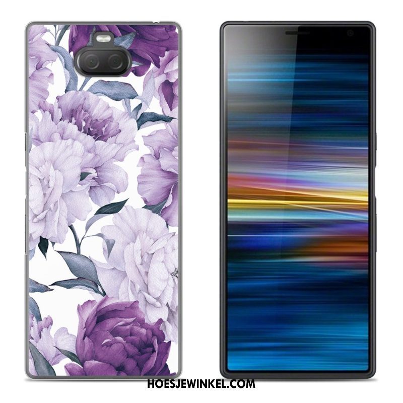 Sony Xperia 10 Hoesje Scheppend Zacht Hoes, Sony Xperia 10 Hoesje Mobiele Telefoon Hemming