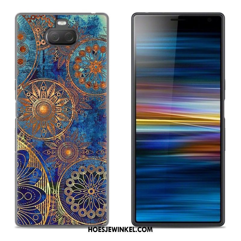 Sony Xperia 10 Hoesje Scheppend Zacht Hoes, Sony Xperia 10 Hoesje Mobiele Telefoon Hemming