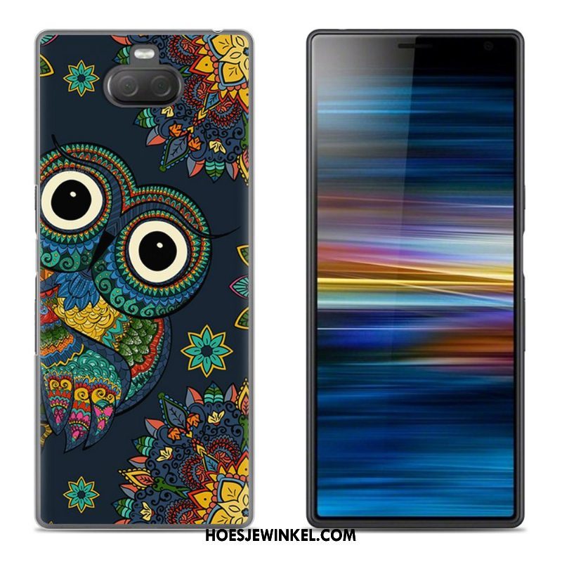 Sony Xperia 10 Hoesje Scheppend Zacht Hoes, Sony Xperia 10 Hoesje Mobiele Telefoon Hemming