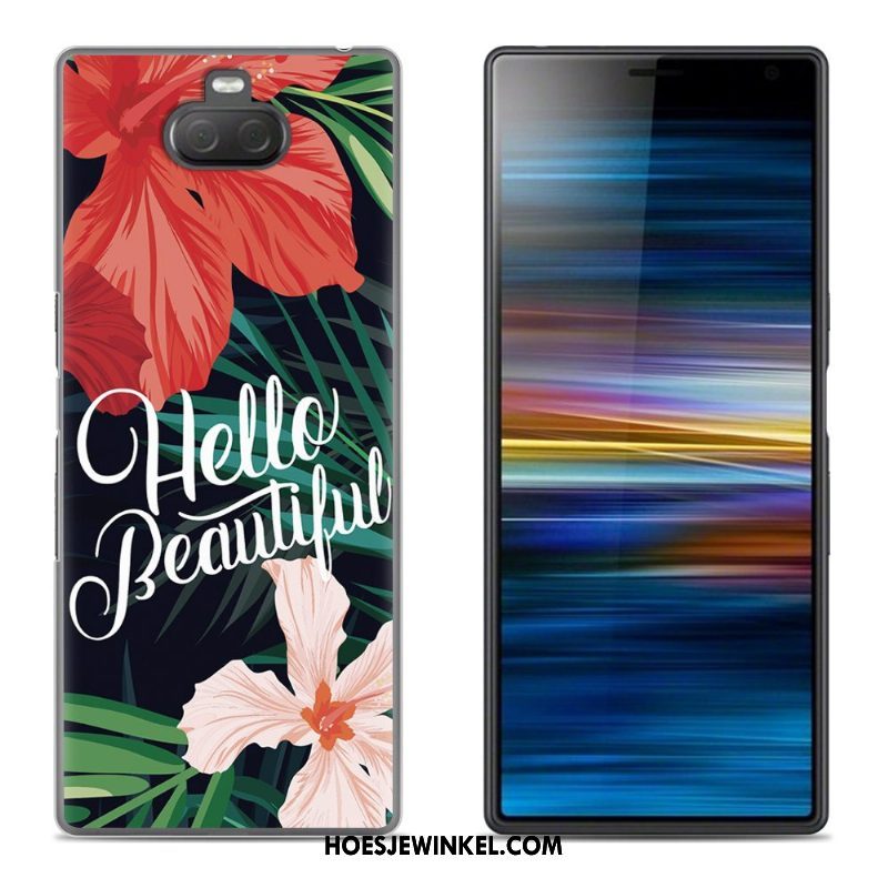 Sony Xperia 10 Hoesje Scheppend Zacht Hoes, Sony Xperia 10 Hoesje Mobiele Telefoon Hemming