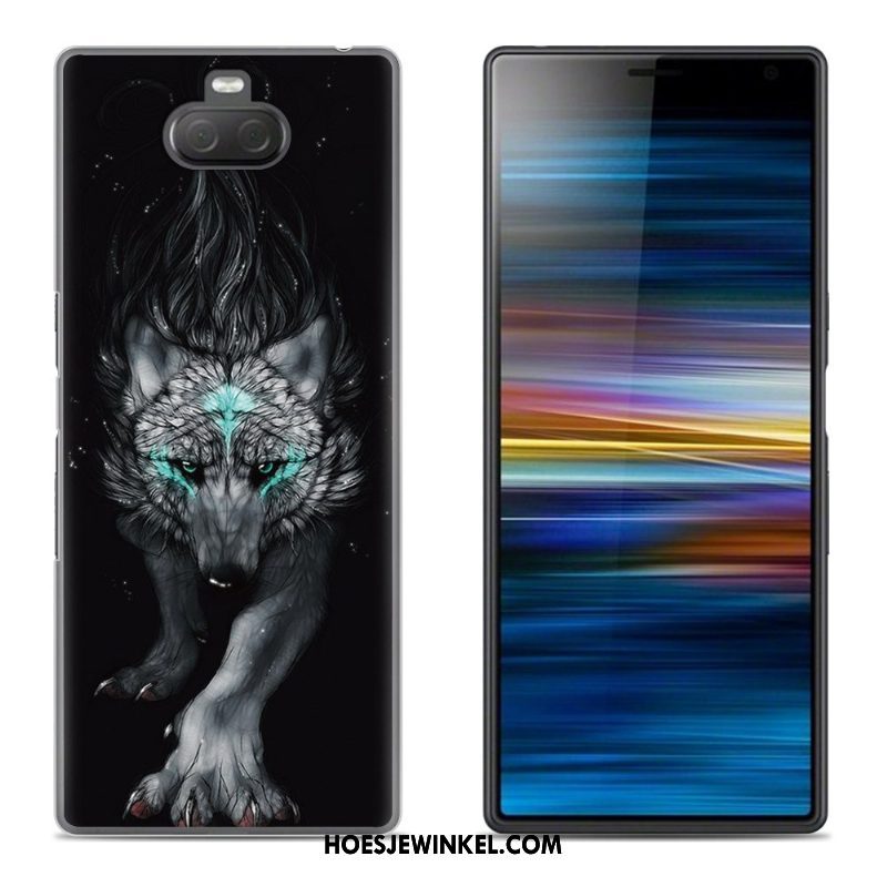 Sony Xperia 10 Hoesje Scheppend Zacht Hoes, Sony Xperia 10 Hoesje Mobiele Telefoon Hemming