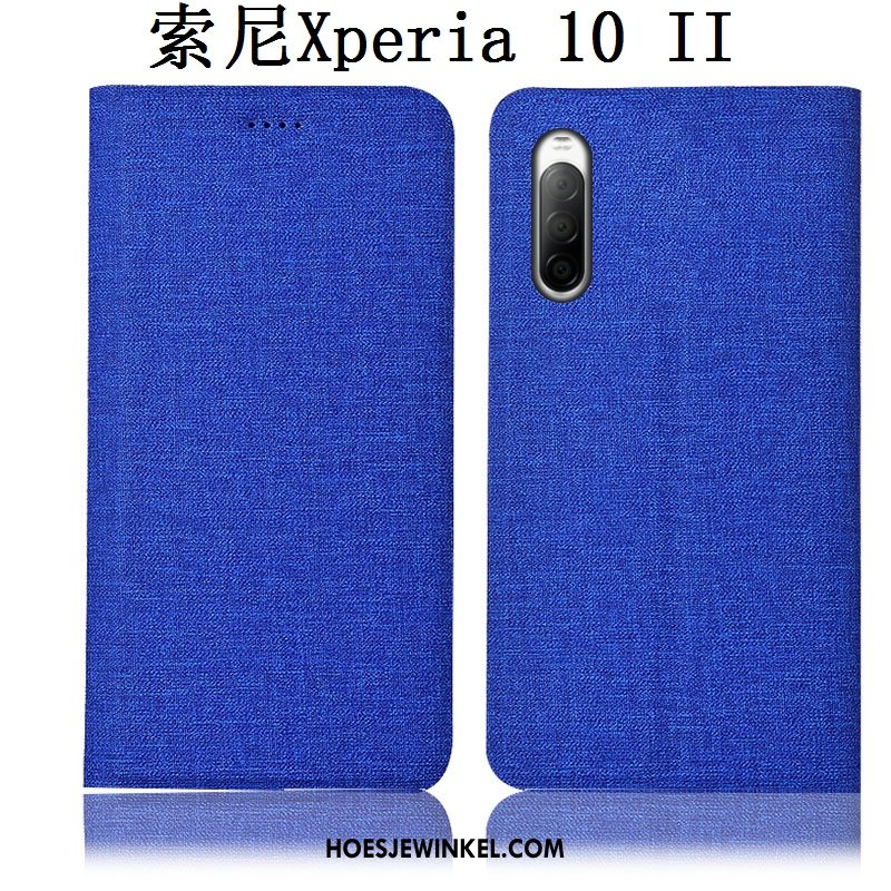 Sony Xperia 10 Ii Hoesje All Inclusive Mobiele Telefoon Bescherming, Sony Xperia 10 Ii Hoesje Folio Leren Etui
