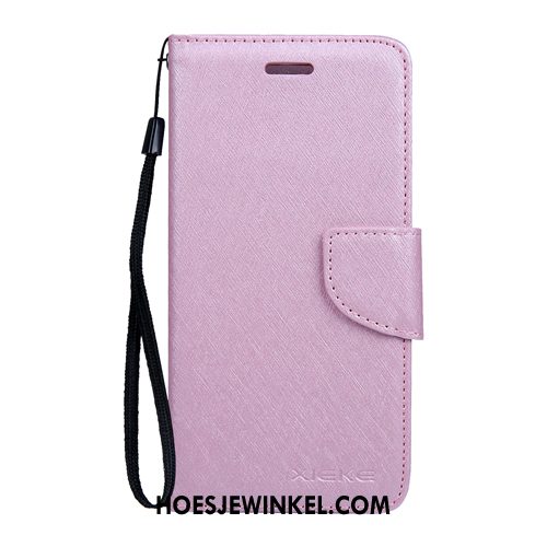 Sony Xperia 10 Ii Hoesje Patroon Zwart Folio, Sony Xperia 10 Ii Hoesje Zijde Leren Etui