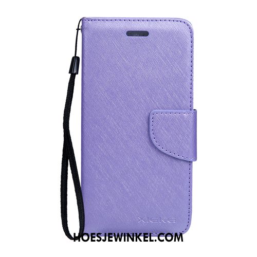 Sony Xperia 10 Ii Hoesje Patroon Zwart Folio, Sony Xperia 10 Ii Hoesje Zijde Leren Etui