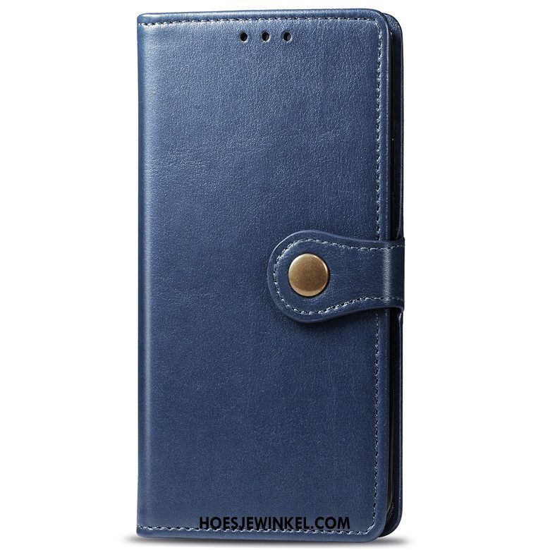 Sony Xperia 5 Hoesje Leren Etui Clamshell Anti-fall, Sony Xperia 5 Hoesje Mobiele Telefoon Groen