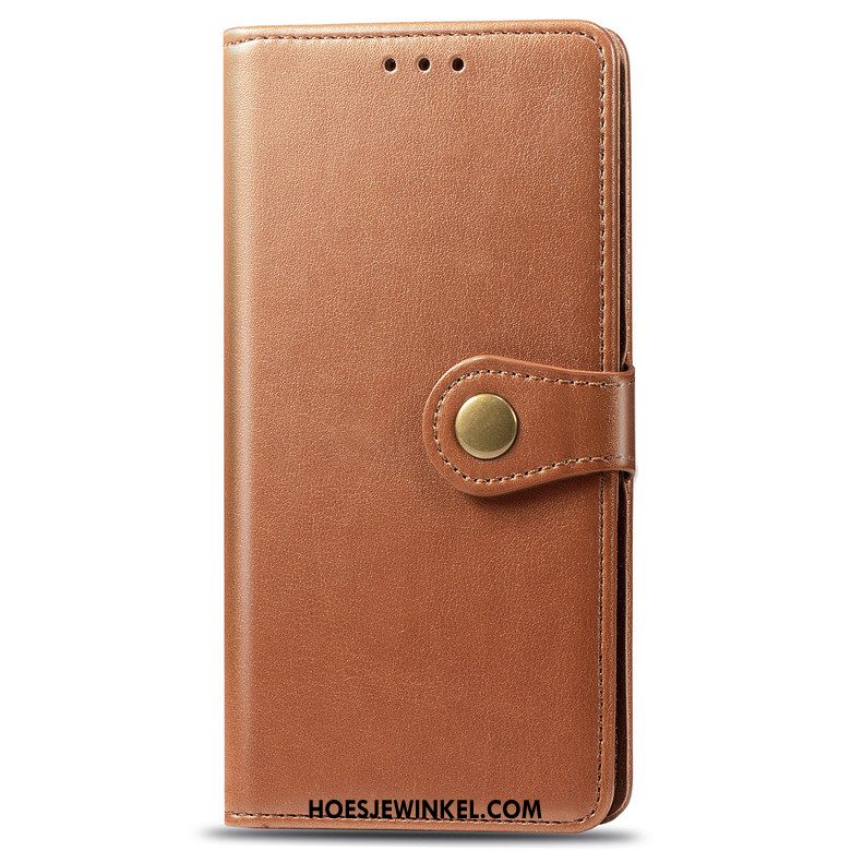 Sony Xperia 5 Hoesje Leren Etui Clamshell Anti-fall, Sony Xperia 5 Hoesje Mobiele Telefoon Groen