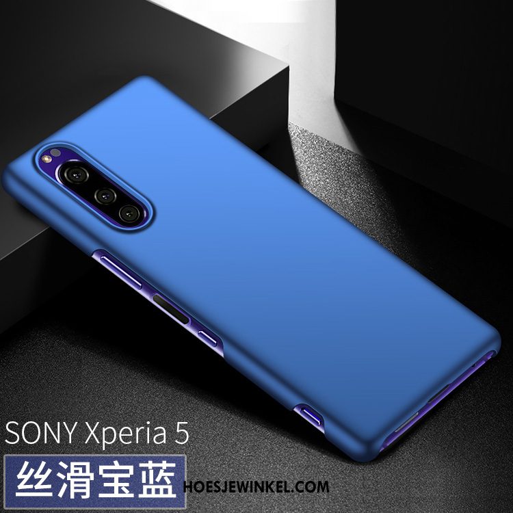 Sony Xperia 5 Hoesje Mobiele Telefoon Schrobben Anti-fall, Sony Xperia 5 Hoesje Groen Hard