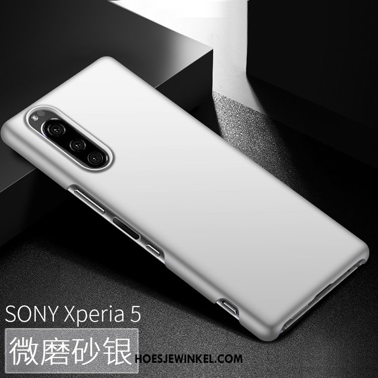 Sony Xperia 5 Hoesje Mobiele Telefoon Schrobben Anti-fall, Sony Xperia 5 Hoesje Groen Hard