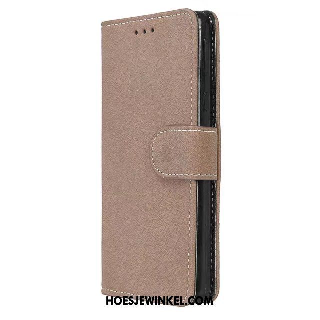 Sony Xperia E5 Hoesje Mobiele Telefoon Folio Leren Etui, Sony Xperia E5 Hoesje Bescherming Purper