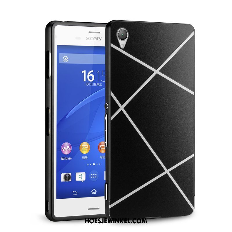 Sony Xperia E5 Hoesje Omlijsting Roze Anti-fall, Sony Xperia E5 Hoesje Metaal Bescherming