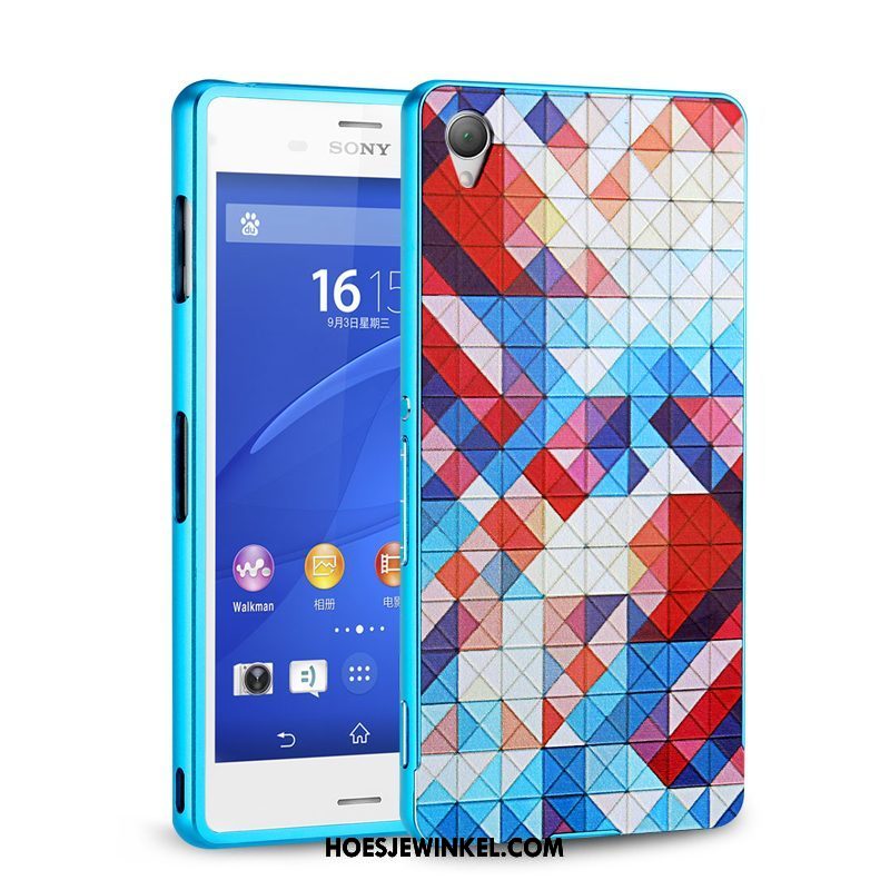 Sony Xperia E5 Hoesje Omlijsting Roze Anti-fall, Sony Xperia E5 Hoesje Metaal Bescherming