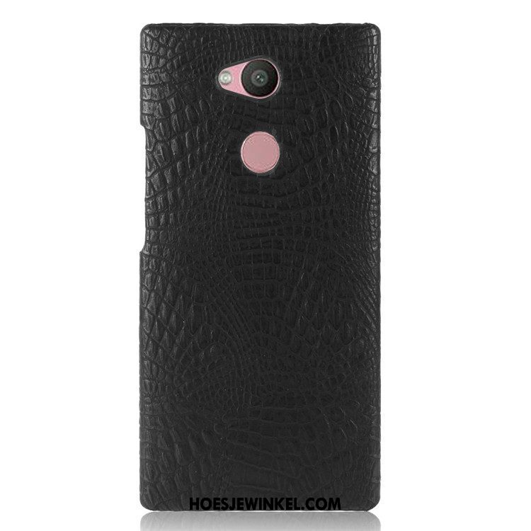 Sony Xperia L2 Hoesje Hard Krokodillenleer Bescherming, Sony Xperia L2 Hoesje Roze Hoes