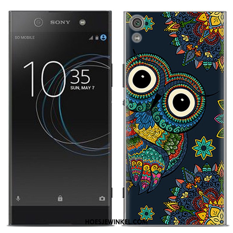 Sony Xperia Xa Hoesje Blauw Geschilderd Nieuw, Sony Xperia Xa Hoesje Scheppend Zacht