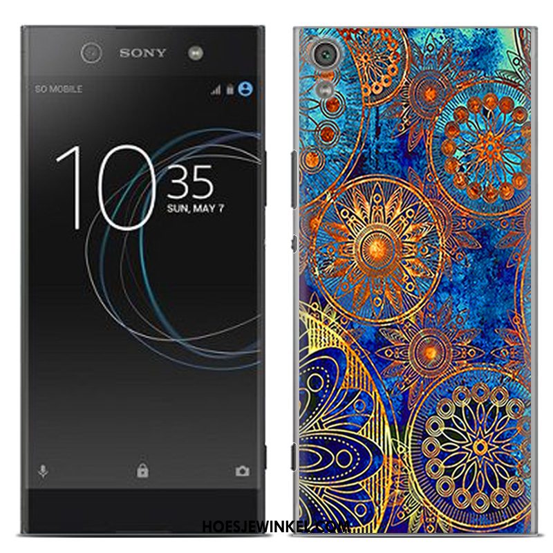 Sony Xperia Xa Hoesje Blauw Geschilderd Nieuw, Sony Xperia Xa Hoesje Scheppend Zacht